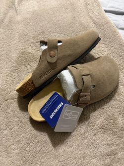 Birkenstock Boston Soft Footbed Suede Clogs