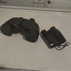 German military binoculars + Small pair