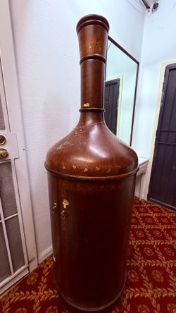 Unique Wood Bar Cabinet - Bottle Shaped
