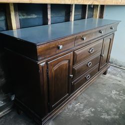 Wood Console Cabinet