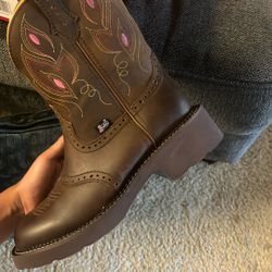 justin cowgirl boots