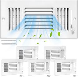 DGB 6 Pcs 10x4 Inch Air Vent Covers