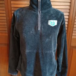 Dallas Stars Fleece Pullover Jacket Women Size (L) Large Black 1/4 Zip NHL Hockey Jacket