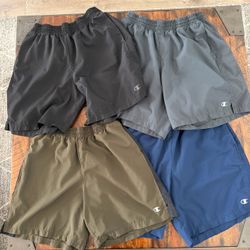 4 Pairs of Champions Workout Shorts Men’s Medium 32 Used