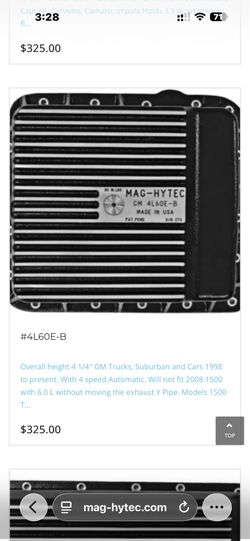 Mag- Hytec transmission pan