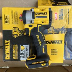 DEWALT ATOMIC 20V MAX Cordless Brushless 3/8 in.Variable Speed Impact Wrench (Tool Only)