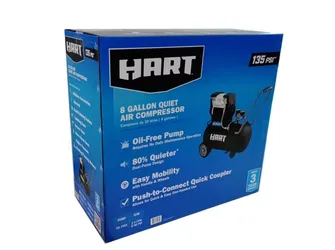 HART 8 Gallon Quiet Air Compressor
