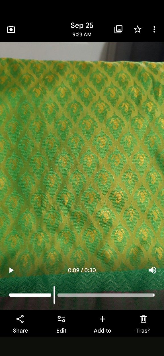 Soft Art Silk Saree For $25 Pico Done(Used For Trial)