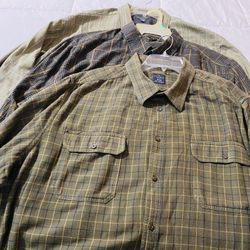 6 Men's Size 3x Big and Tall Designer/Work Shirts-In Great Condition!