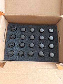 OEM Mazda Black lug nuts and wheel locks