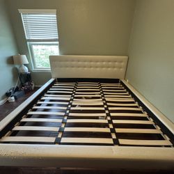 White King Size Bed frame 