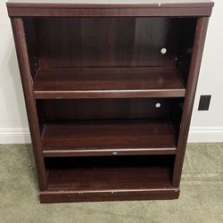 Wooden small bookshelf brown