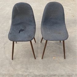Set Of 2 Gray Chairs