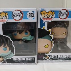 4 Demon Slayer funko pop New.
Only 10 dollars each.
Incredible deal. 