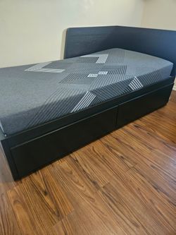 for sale twin bed trundle with new mattress