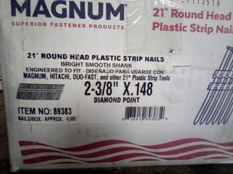Round Plastic Strip Nails (2 Sizes)