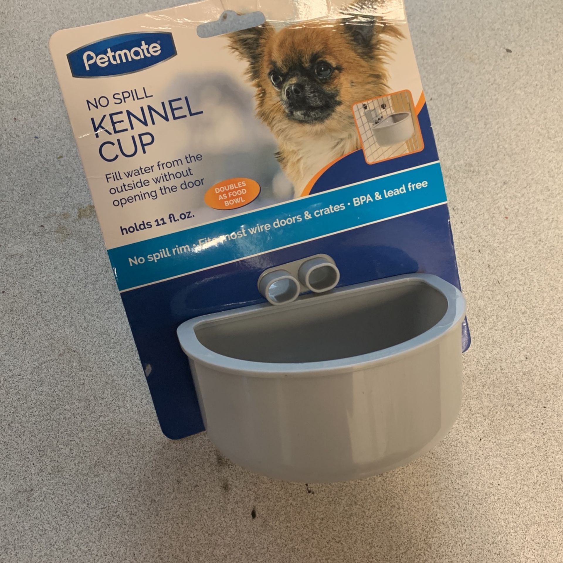 Kennel Cup, No Spill 11 Fl Oz. New