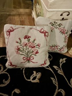 Vintage Needlepoint Pillows