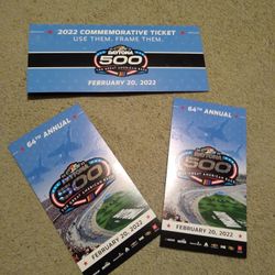 Daytona 500 Tickets For The 20th Of February $300