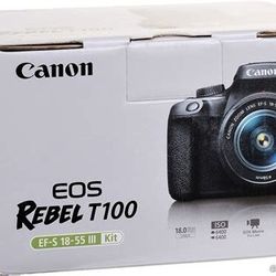 🎯 Listing Title: ✅ Canon EOS Rebel T100 w/ EF‑S 18‑55mm III Kit – Excellent Used Condition