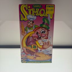 Simple Simon VHS (1991) United American Video Full Screen NR Anime TESTED