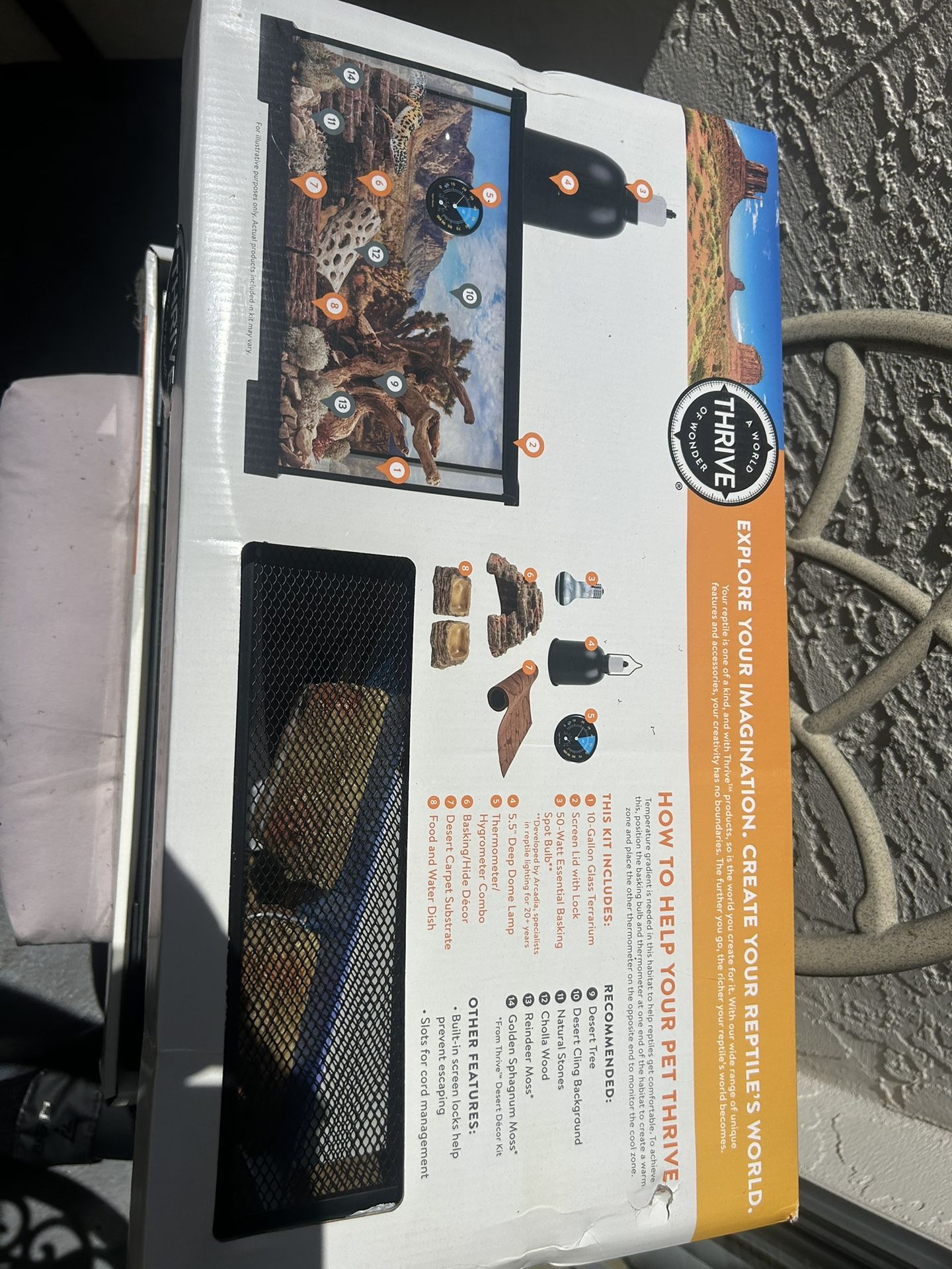 Terrarium / Fish Tank 10gallons With Equipment