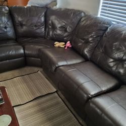 Beautiful Surround And Convertable Couch & Coffee Table