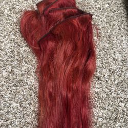 Red cherry hair extensions