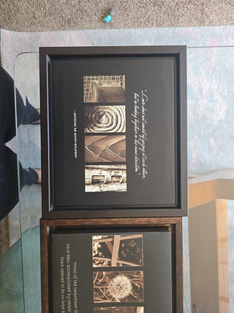 Framed Love & Hope Wall Decor