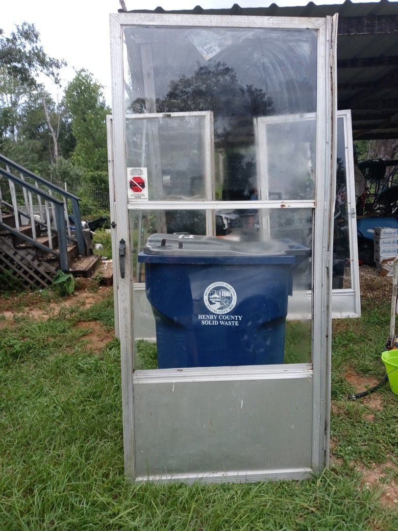 Aluminum Glass Door 36x79