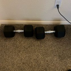 Pair Of 50lbs Dumbbells