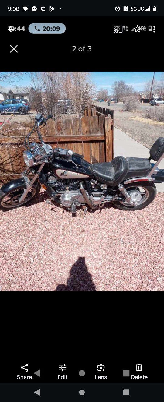 85 Honda shadow with only 66k miles on it. Honda Shadow