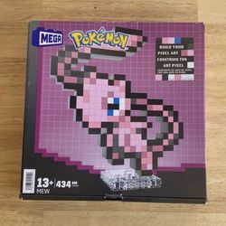 MEGA Bloks Pokémon Mew Build Your Pixel Art Retro 434 PCS Builder Set NEW!