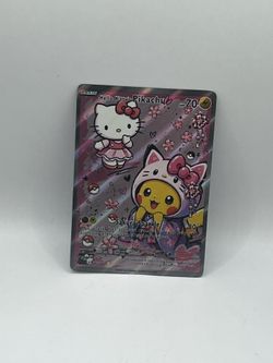 Non TCG Pokemon Hello Kitty’s Pikachu Fan Art Card