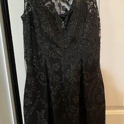 Phoebe Fancy, Sparkly Little Black Dress. Holiday. Party. Wedding. Events.