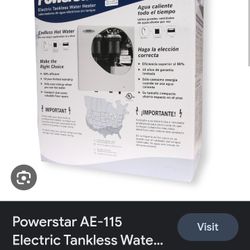 Power Star Electric Tankless Water Heater for Sale in Lubbock, TX - OfferUp