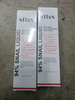 2 New 94% snail liquid skin moisturizer bright water