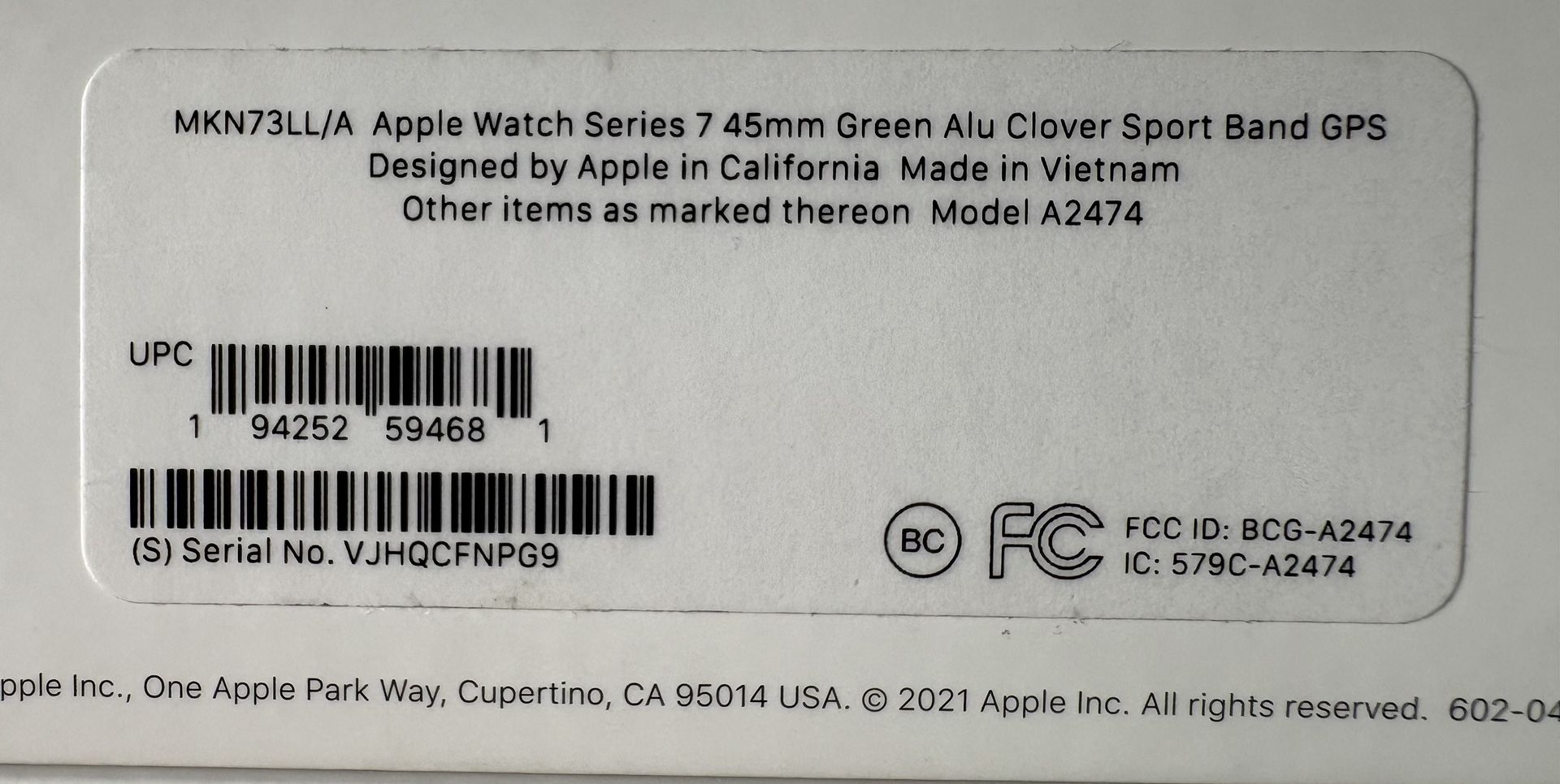 Apple Watch ⌚️ Series 7 GPS