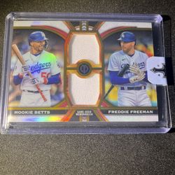 2023 Topps Tribute Dual Relic Freddie Freeman/Mookie Betts /75 - LA Dodgers             $100 OBO