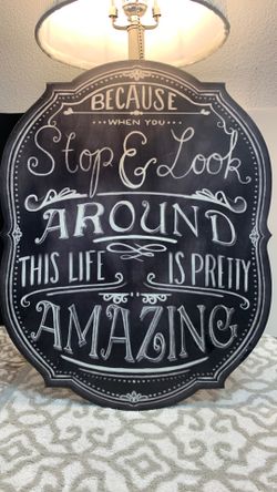 18”x 14” Vintage Style Chalk Board Wall Decor,