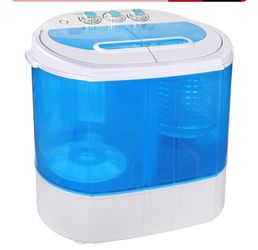 Portable Washing Machine - Mini Lightweight Twin Tub Wash&Spinner 10 lbs Gravity Drain Hose(Dual, 10lbs)