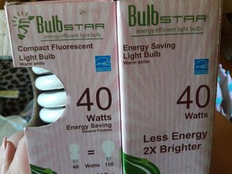 Energy saving fluorescent light bulbs