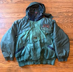 Vintage Nike Miami Hurricanes Down Puffer Jacket Size Medium
