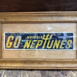 Old Framed Norfolk Neptunes Bumper Sticker