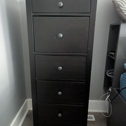 IKEA HEMNES 5-Drawer Dresser/Chest, Black