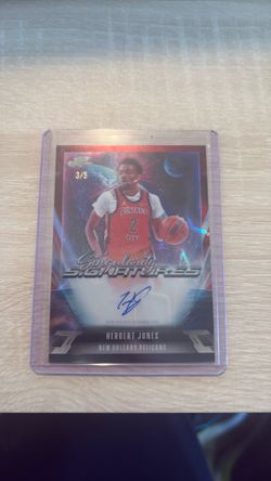 2026 Topps Cosmic Chrome Herbert Jones Auto Singularity Red Wave Pelicans Red Wave SSP #3/5!