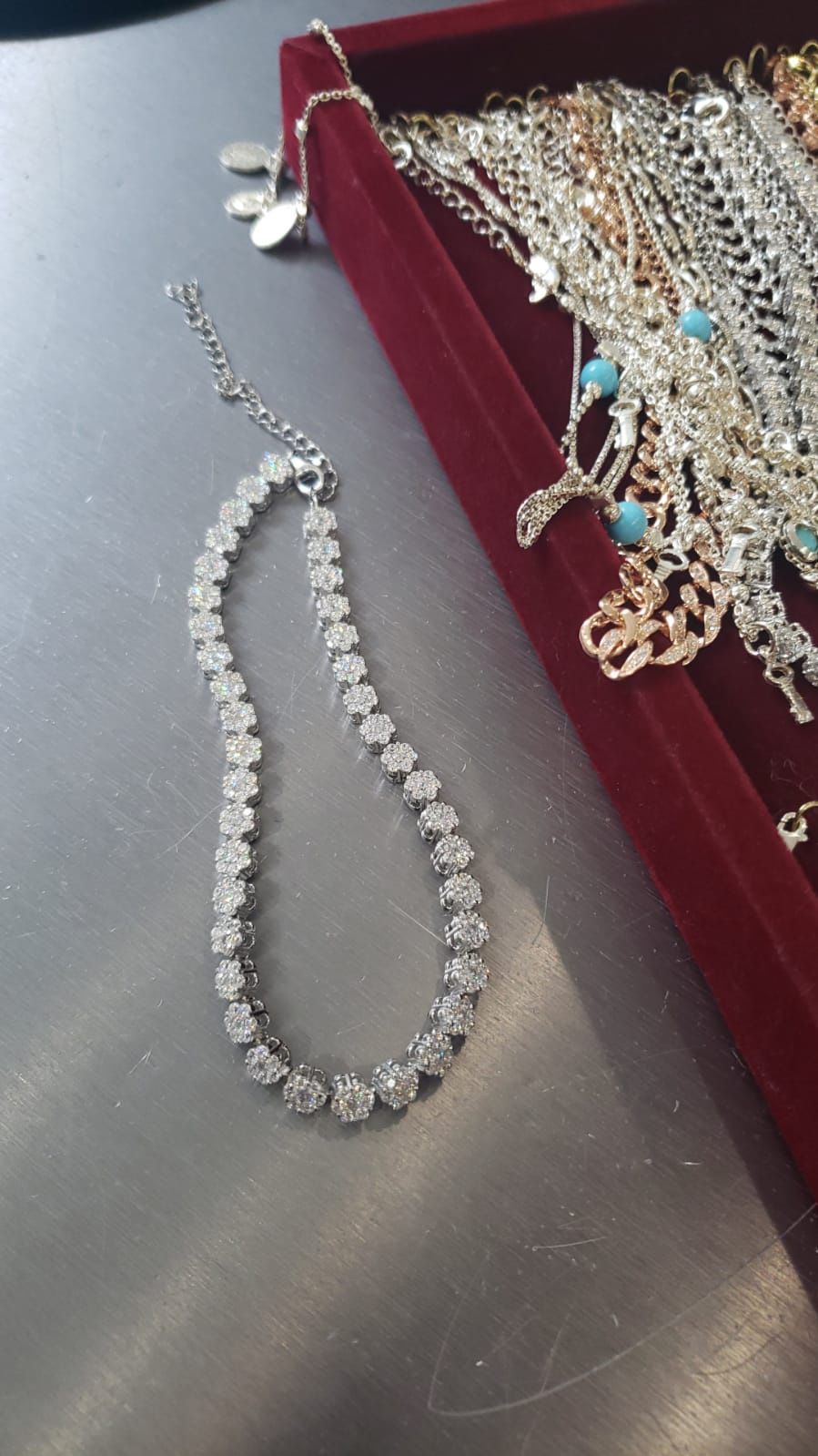 925 Sterling silver anklet bracelet
