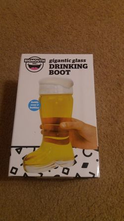Giant Glass Drinking Boot