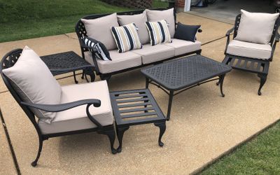 SUMMER CLASSICS PROVANCE 5 Seat Conversation Outdoor Patio Furniture-Retail-$15,000