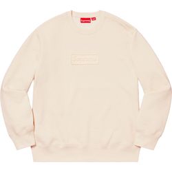 SUPREME CUTOUT CREWNECK NATURAL (SIZE L)